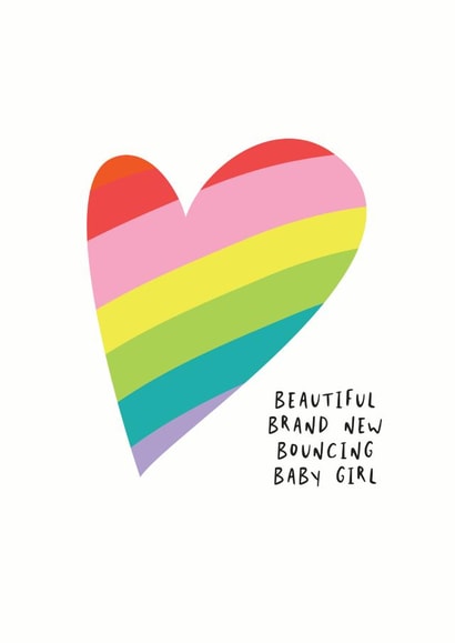 baby girl New Baby Card 4689 created by Coupole Carnaby