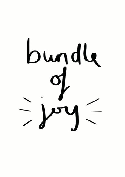 Bundle Of Joy New Baby Card created by Sweetlove Press