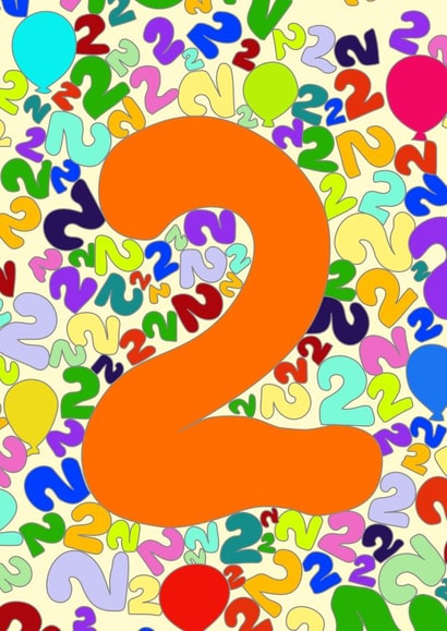 Birthday second Birthday Card 32769 created by Doreen Becker