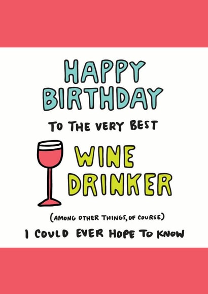 Happy Birthday Wine Drinker Card created by Angela Chick