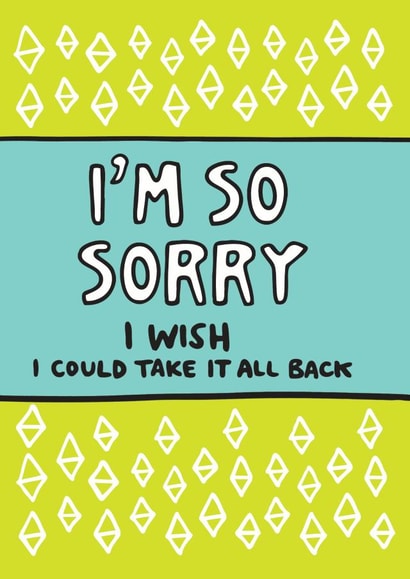 I'm So Sorry Card created by Angela Chick
