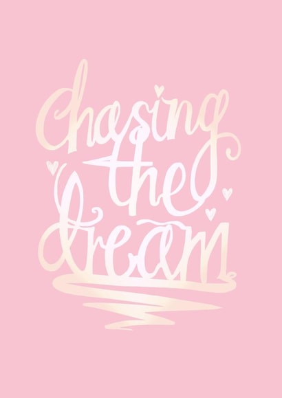 dream pink Leaving Card 7503 created by Yasmin Morris