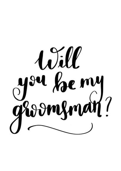 Will you be my groomsman? created by Little Fox Creative
