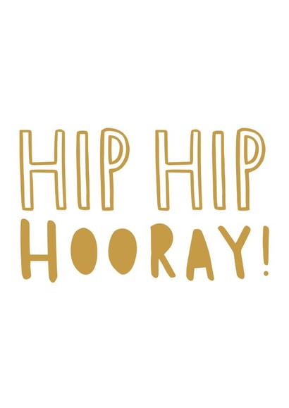 hooray birthday Graduation Card 10165 created by Old English Company