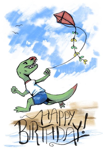 happy birthday Card 24175 created by Julia Hellgren