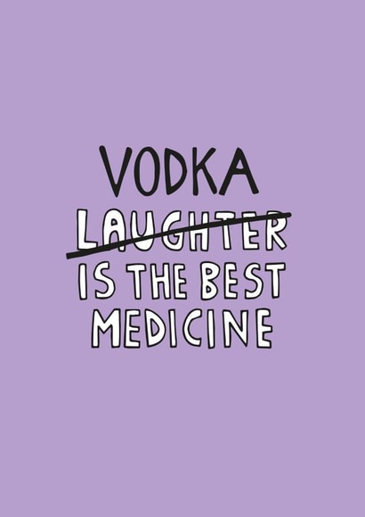 vodka cheer Thinking of you Card 10142 created by Kerry Stewart