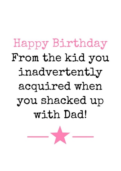 Birthday Step-Mother Birthday Card 2626 created by Doodle Dot Design Co