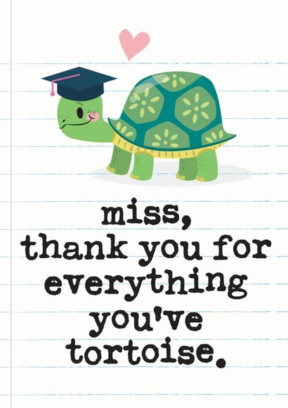 teacher teaching Thank You Card 5951 created by Mrs Best Paper Co.