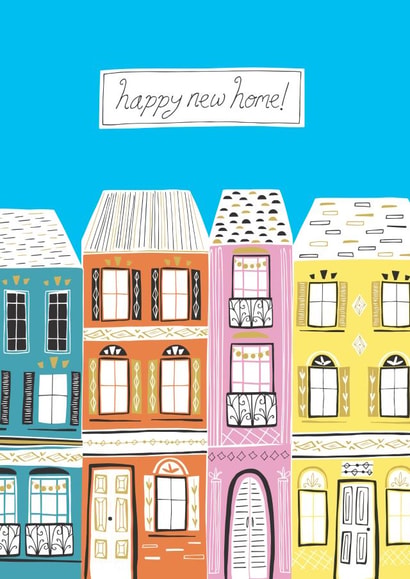 Pretty New Home Card - Houses - Happy New Home! created by Jessica Hogarth