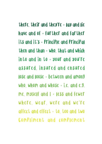 Grammar Geek Graduation Card 10535 created by Newton and the Apple