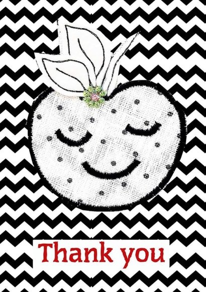 modern cute Thank You Card 9811 created by Pipany Philp