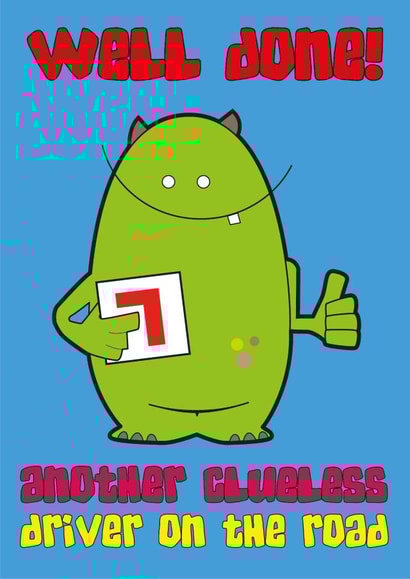 female driving Card 32936 created by Cheeky Little Scamps