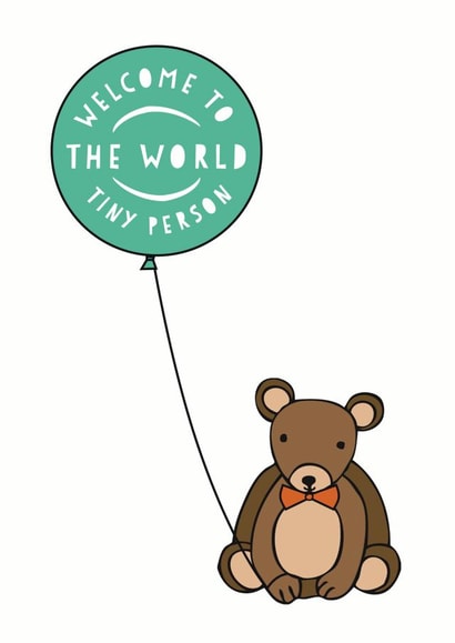 green welcome New Baby Card 10739 created by Amanda