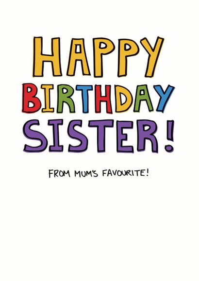sister cheeky Birthday Card 10331 created by Whale & Bird