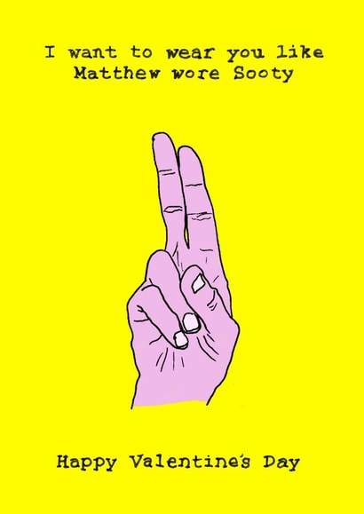 fingers sooty Valentines Day Card 28137 created by S.Y.T.O.