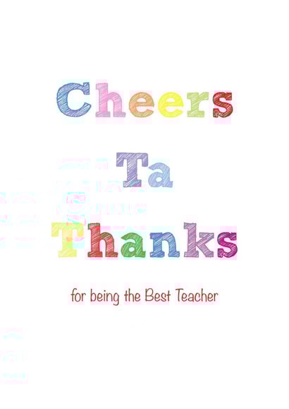 cheers ta Thank You Card 7268 created by Gorgeous Creations