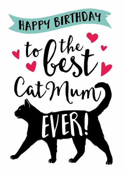 cat best Birthday Card 9879 created by Jon Hall Design