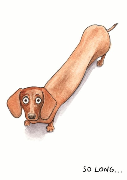 goodbye dog Leaving Card 9522 created by Cardinky