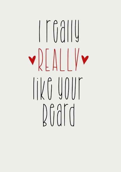 I really really like your beard card created by Parsy Designs