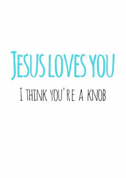 Jesus loves you, I don't card created by Flamingo Lingo by Jenny