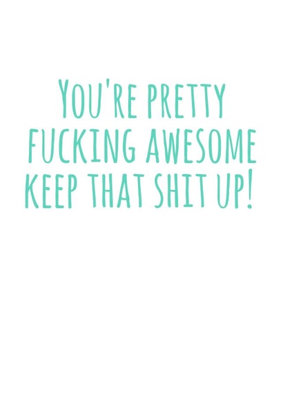 You're awesome created by Flamingo Lingo by Jenny