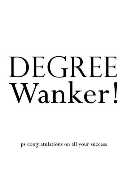 university congratulations Graduation Card 4960 created by Offhand Cards