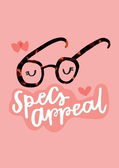 Specs appeal Love & Friendship Card 33234 created by Lisa Greener