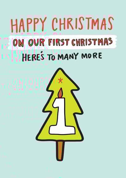 On Our First Christmas Card created by Angela Chick