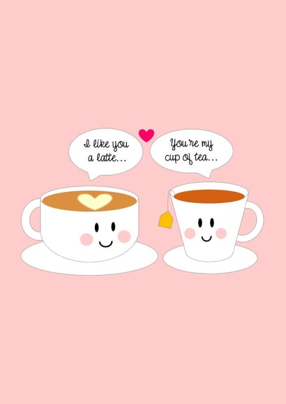 latte tea Card 33257 created by Jennifer Jahromi