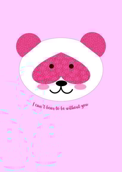 panda pink+panda Card 33265 created by Jennifer Jahromi