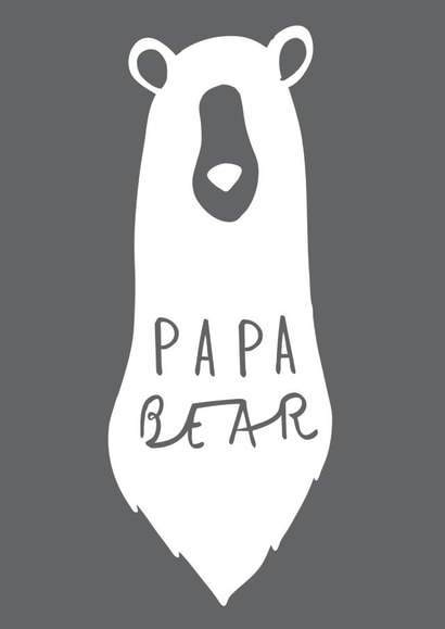 papa bear Birthday Card 10174 created by Old English Company