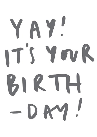 yay bday Birthday Card 10177 created by Old English Company