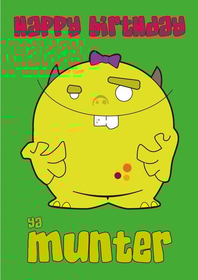 cute birthday Card 32943 created by Cheeky Little Scamps