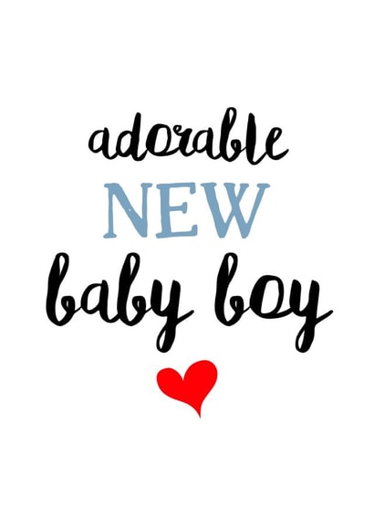 Boy New New Baby Card 10593 created by Rootie Tootie Designs