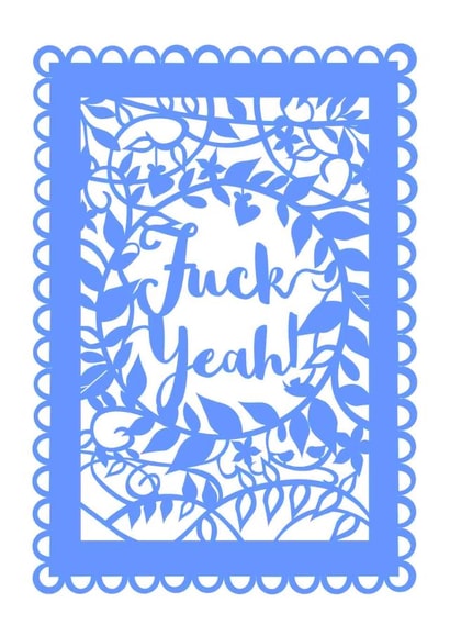 sweary funny Congratulations Card 7322 created by Pogofandango