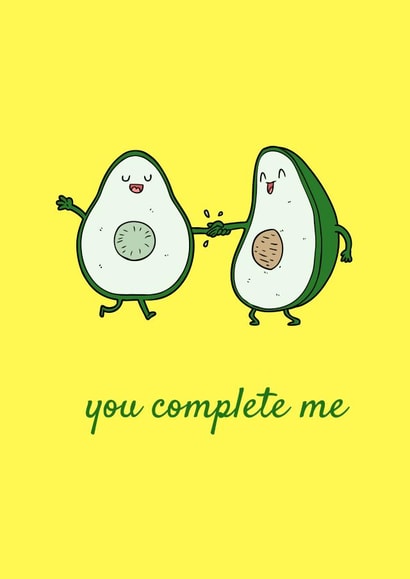 avocado love Love & Friendship Card 7422 created by Hedge & Hog Prints