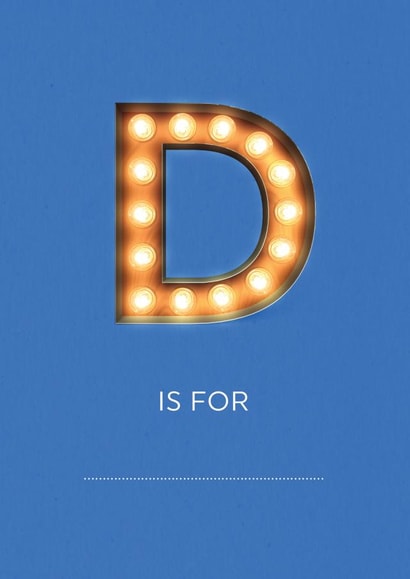 alphabet funny Birthday Card 6944 created by Unknown Ink