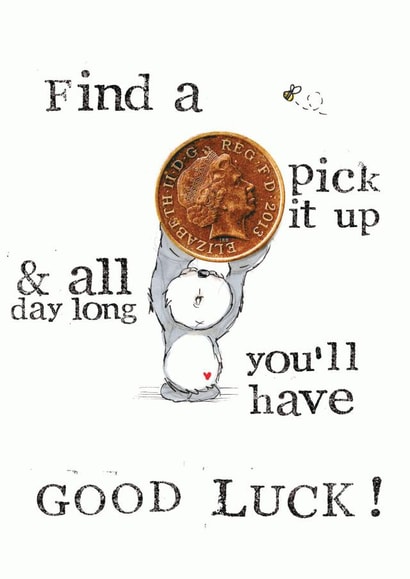 PUNNY PANDA Good Luck Card 8963 created by VICKI BRETT