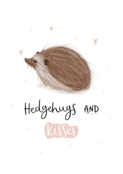 hedgehogs hedgehugs Thinking of you Card 4756 created by Abbie Imagine