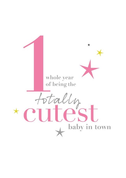 First One Birthday Card 9131 created by PAPAGRAZI