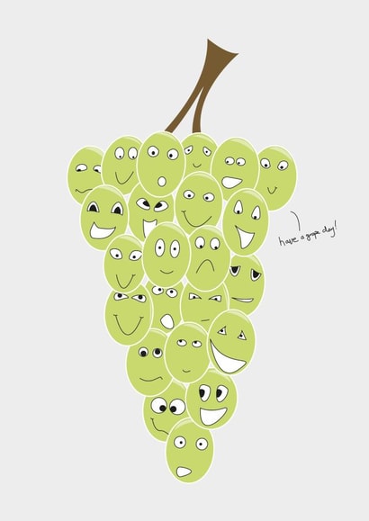grapes faces Card 29690 created by Quite Like That