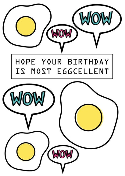 Eggcellent cool Birthday Card 5558 created by Memelou