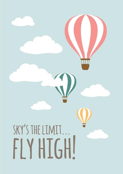 Farewell Balloon Exams Card 9161 created by The Grumpy Pug