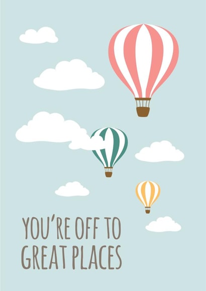 Farewell Travel Leaving Card 9163 created by The Grumpy Pug