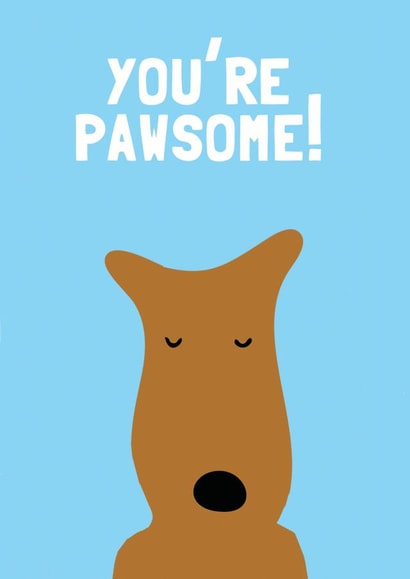 Pawsome Dog Card 33471 created by Forever Foxed