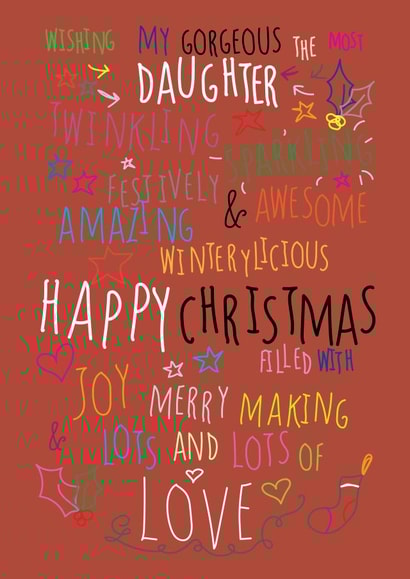xmas merry Christmas Card 5622 created by Love and Happy Stuff