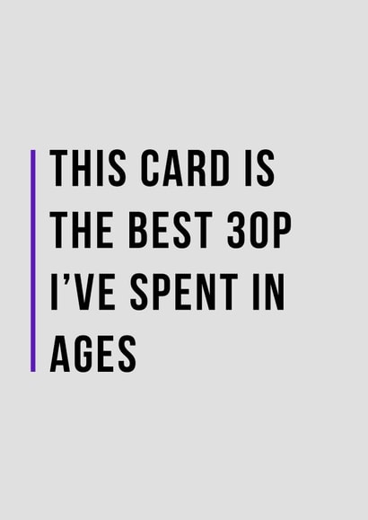 best 30p Birthday Card 11153 created by Man Cards