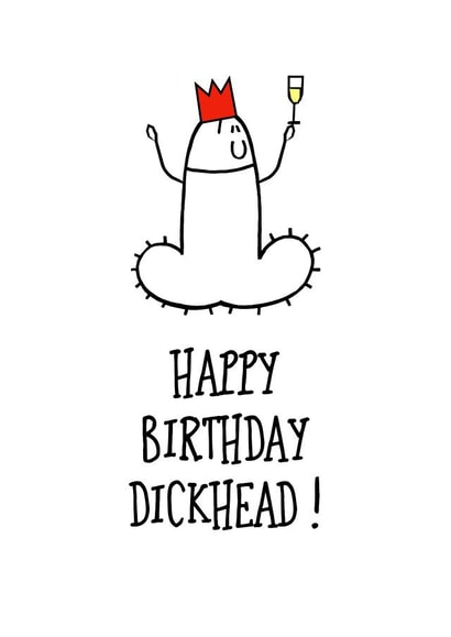 cock penis Birthday Card 32388 created by Adam Regester