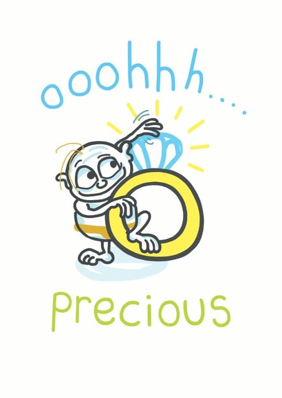 Golem inspired engagement card created by Doodlesworth