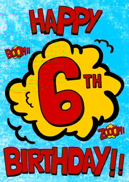 party 6 Birthday Card 9934 created by Alex Dato